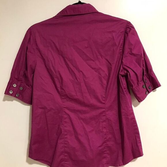 Travel Smith Fushia Button Up - Picture 7 of 8